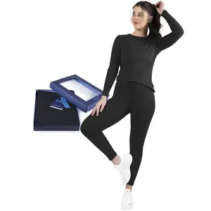 Kickoff Flexwear Thermal Underwear for Women Long Johns Women Thermal Top Bottom Fleece Lined Base Layer Pajamas Cold Weather Fabric Womenswear