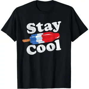 Summer Popsicle Stay Cool Funny Bomb Retro 80s Pop Gift T-Shirt