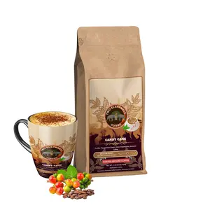 Candy Cane - Medium Roast - Coarse Ground Coffee - NET WT. 1lb (16 oz. 454g) Bag Beverage Bean Beverage Bean Flavor