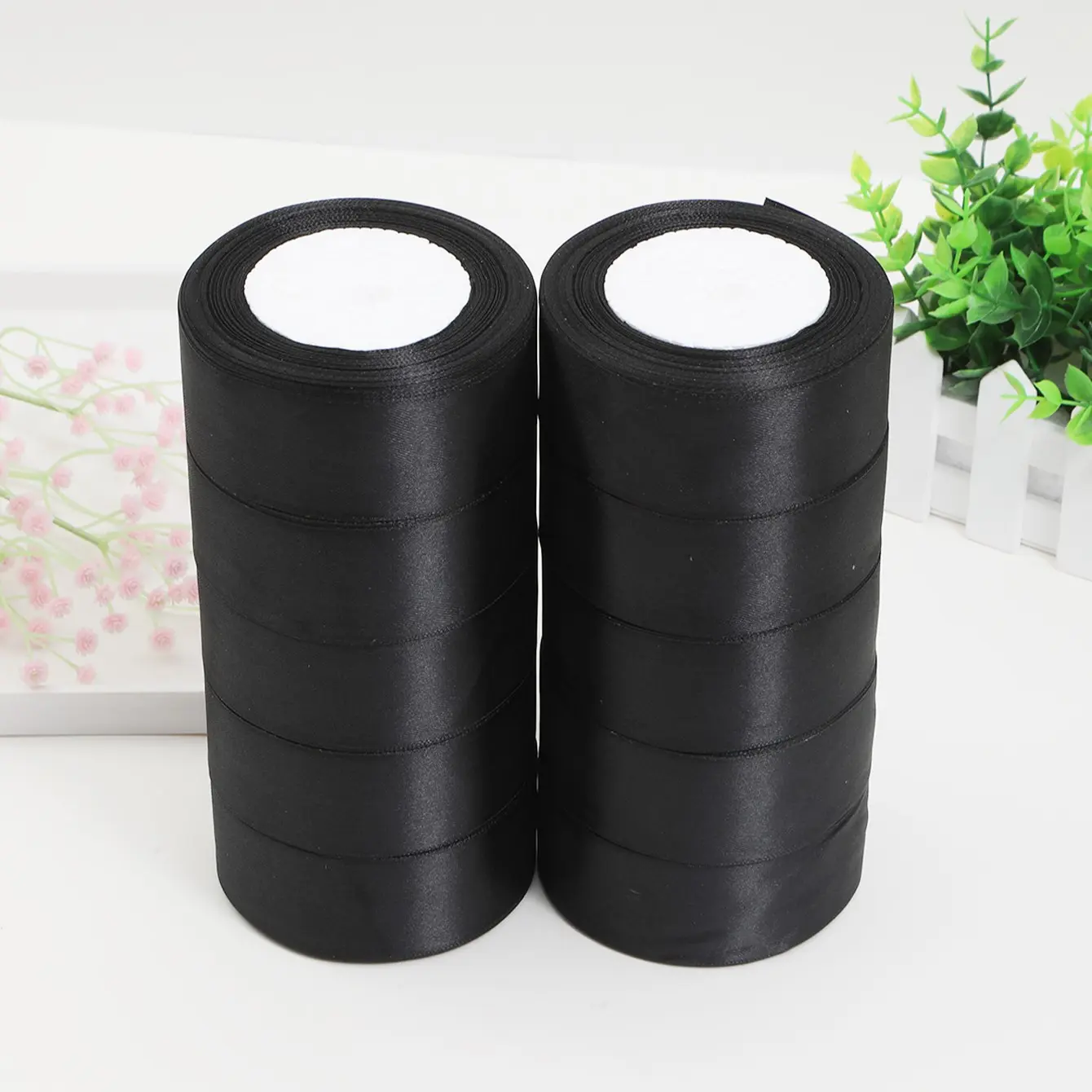 Solid Color Satin Ribbon (10 Rolls), Decorative Ribbon, Gift Decoration, Gift Wrapping Ribbon, Graduation Gift Wrapping, DIY Ribbon for Wedding Party, Birthday, Festival, Party Supplies, Bouquet Wrapper