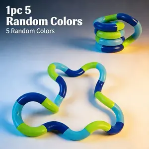 Random Color Twister Toy, Hand Activity Sensory Integration Toy, Stress Relief Squeeze Play, Soft Elastic Hand Activity Toy