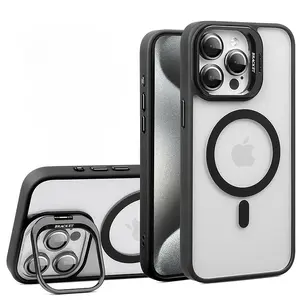 【For iPhone】Metal Camera Lens Magnetic Phone Case