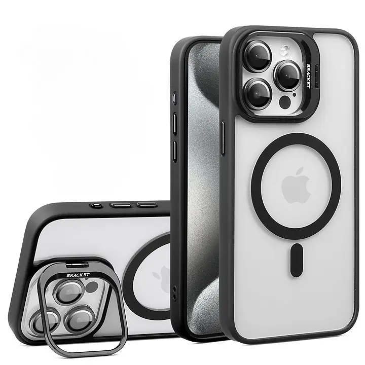 【For iPhone】Metal Camera Lens Magnetic Phone Case