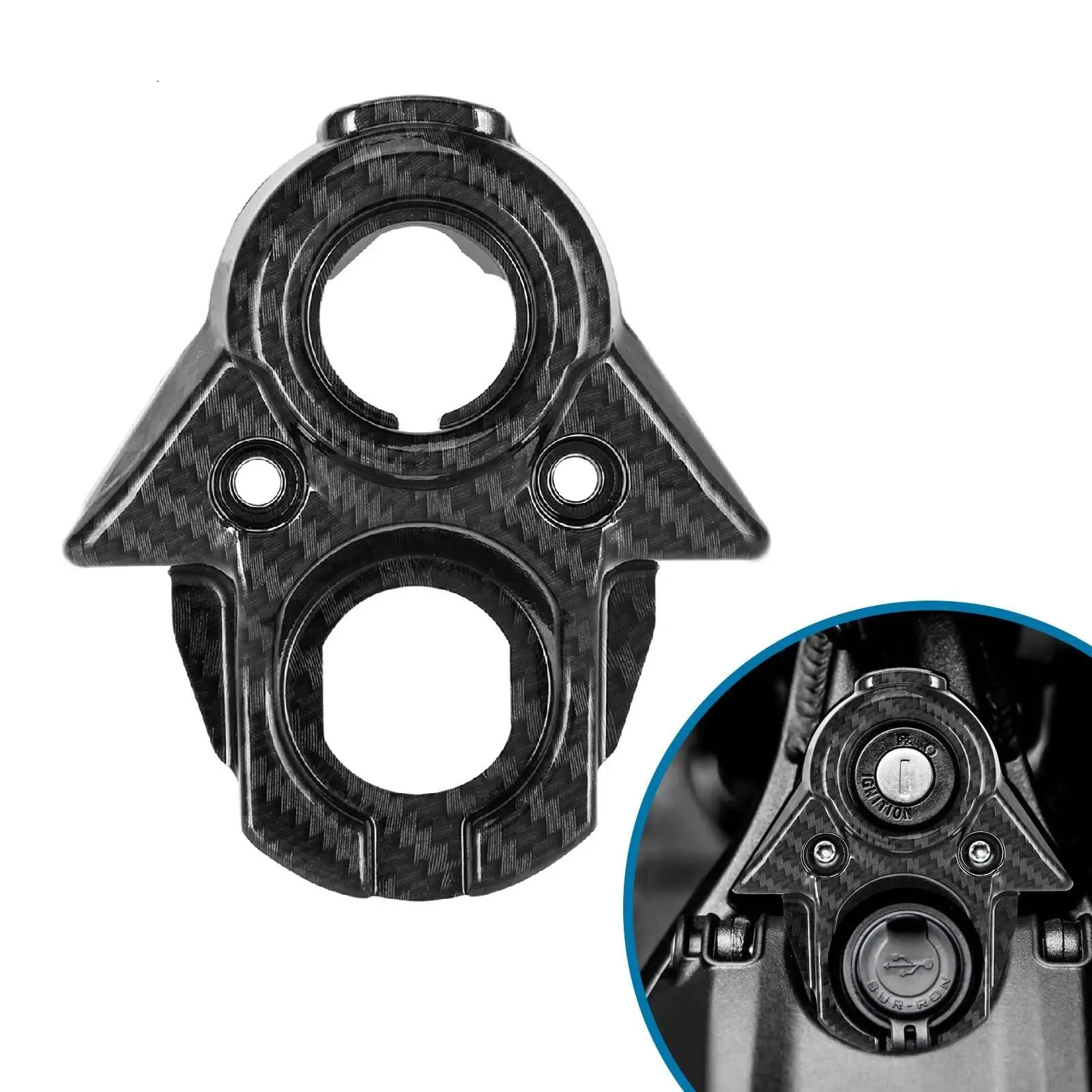EATAKWARD Imitation Carbon Fiber Ignition Key Switch Cover, Replacement for Light Bee Sur Ron X Replacement for Sur Ron S Replacement for Sur Ron LBX X260 X160 Electric Dirt Bike