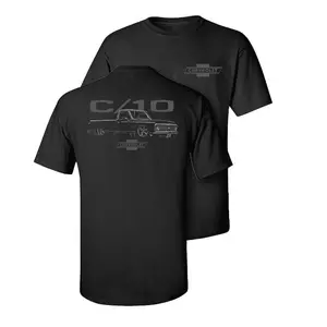 Chevy C10 Truck T-Shirt, Monochrome Vintage Pickup Graphic, Chevrolet Classic Truck Graphic Shirt, Gearhead Street Style Tee, Gift for Car Enthusiasts