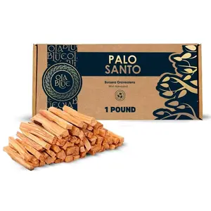 Palo Santo Smudging Sticks Bulk (1 Pound) from Peru -100% Natural Incense, Premium High Resin for Spiritual Cleansing - Substantially Hand-Picked, Ethically Wild Harvested - Sustainable Packaging