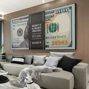 Money's Already Printed Money Posters, Nordic Modern Wall Art