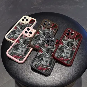 Gaozhu personalized banknote pattern, a Protective phone case suitable for couples, compatible with phone models such as Apple 11/12/13/11/14/16/17/15/PRO/PROMAX/PLUS/Air, a good choice for boyfriends and holiday gifts