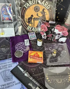 Intuitively Chosen Tarot Gift Collection – 4 Boxes (Imperfect, Essentials, Ritual, Deluxe) – Deck + 8 to 17 Sacred Tools