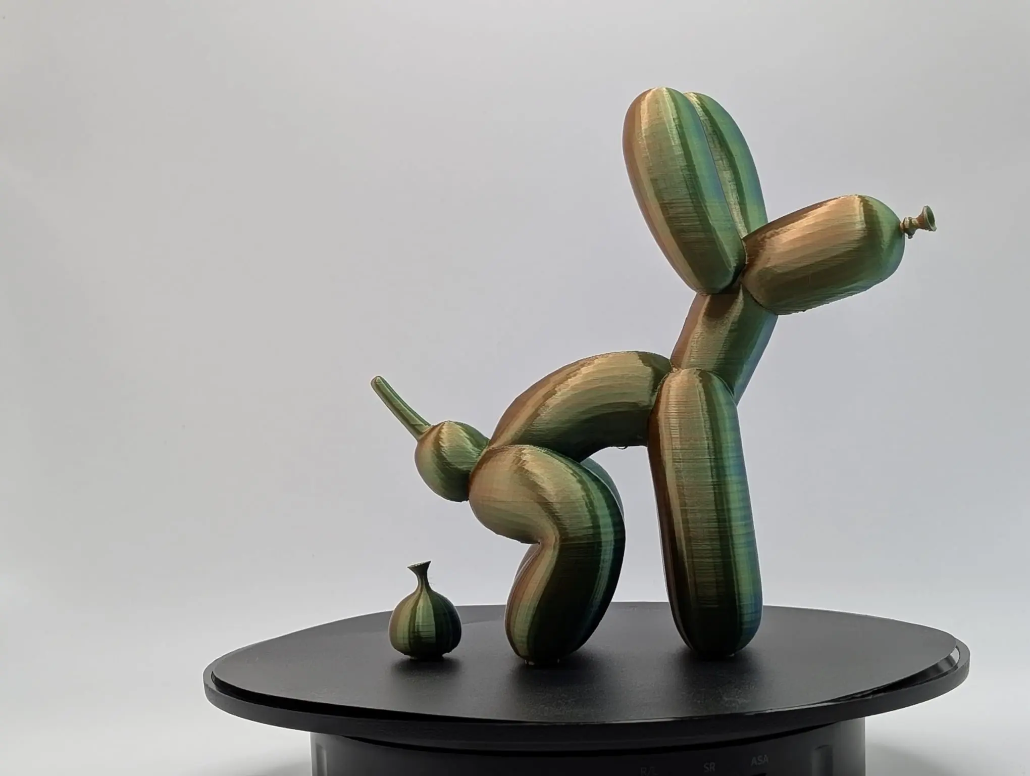 3D Printed Balloon Dog Pooping a Balloon – Funny Desk Decor & Gag Gift
