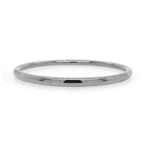 Lil Fox White Gold Bangle Bracelet - Elegant Design with White Gold Finish and Classic Fox Charm