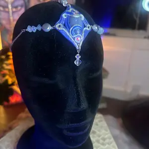 Blue Aventurine Crown Activation Boho Style with Elegant Crystal Accents and Unique Design for Enhanced Energy