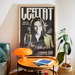 Interview with the Vampire Poster, The Vampire Lestat Music Tour Print, Vintage Gothic Merch, Queer Wall Art Decor Poster, Wall Art Posters Decor Living Room