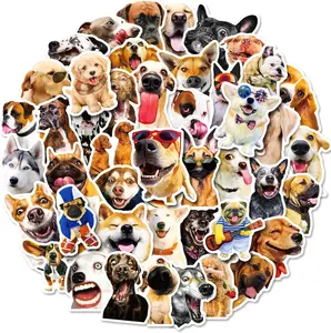 50PCS Dog Stickers, Cute Funny Dog Stickers for Kids Teens Adults, Icicrim Vinyl Waterproof Stickers for Water Bottles Laptop Phone Teaching Rewards Stickers