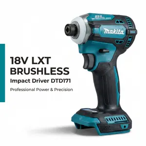Makita DTD171 18V Brushless Impact Drill Kit For Mechanical Fastening And Workshop Applications Cordless Driver With Adjustable Speed Settings