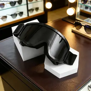 Unisex Large-Frame One-Piece Ski Goggles, Day-Night Versatile Anti-Fog HD Lenses, Windproof Padded Comfortable Fit for Skiing, Snowboarding & Winter Outdoor Adventures