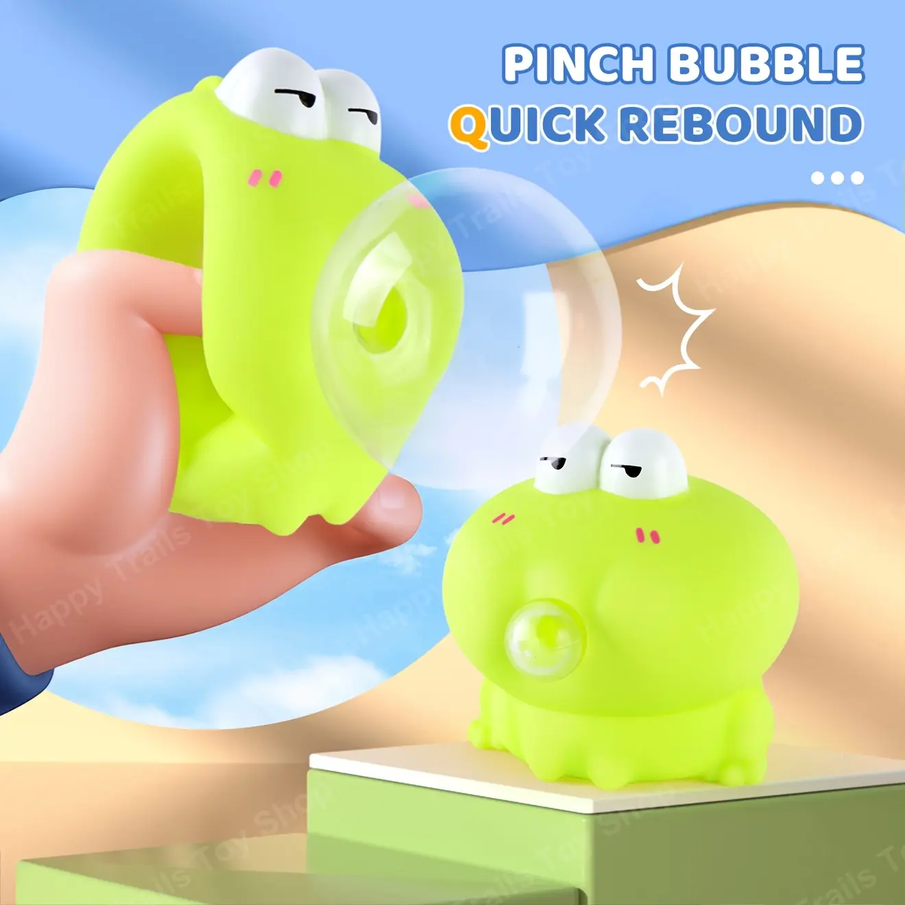 Cute Animal Bubble Squeeze Toys – Soft Fidget Toy, Pinch Popper Decompression for Adults & Teens Kawaii Desk Decor Gift (Frog Sheep Snail), Playful Design, Fun Office Accessory, Smooth Texture, Durable Plastic, Fidget Gadget, Office Workers, Students Gift