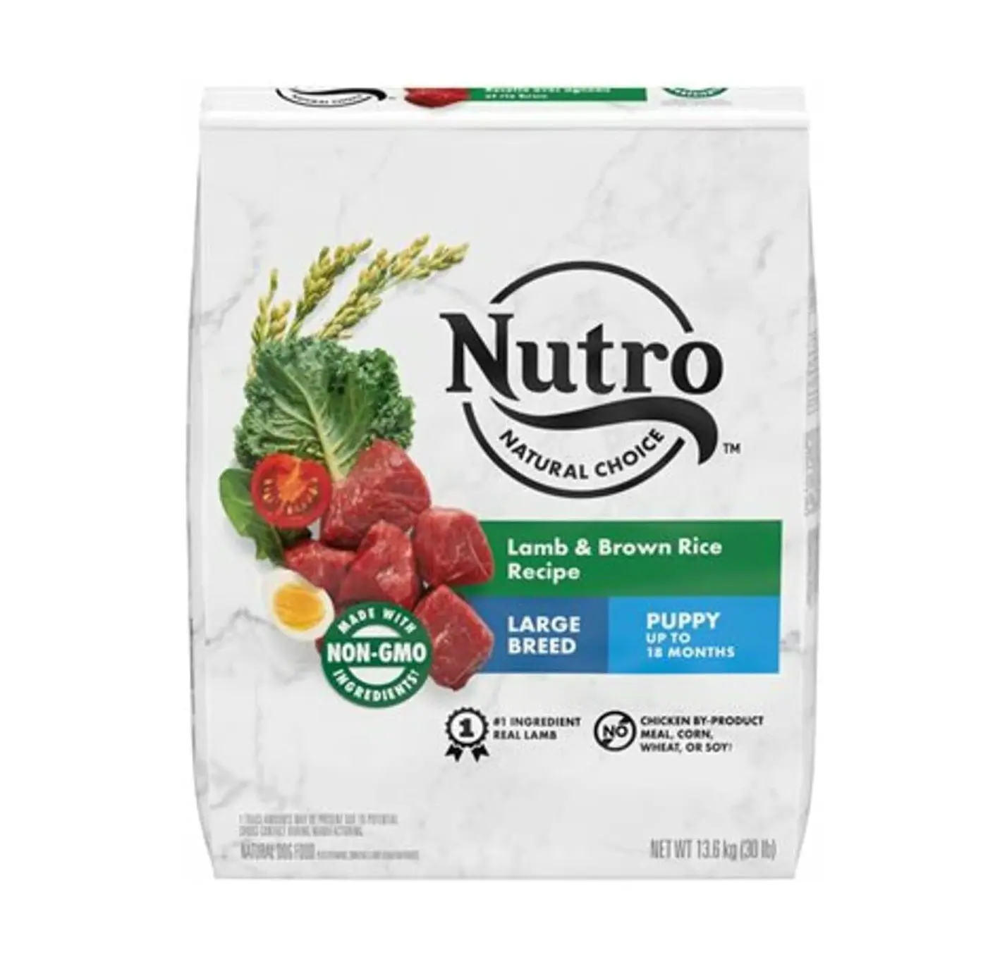 Nutro Natural Choice Dry Dog Food Large Breed, Puppy Food Dry Recipe, Lamb and Brown Rice Recipe, 30 lbs.