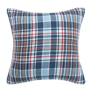18" x 18" Lawson Lake Plaid Woven Throw Pillowby Valerie