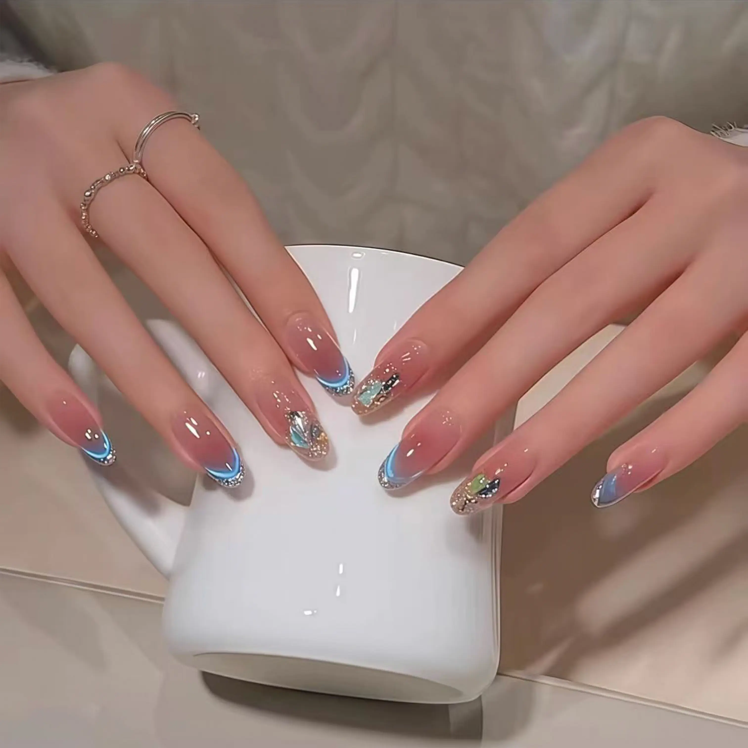 Wearable nails 100% Handcrafted 3D Press-On Nails | Reusable, Long-Lasting, Salon-Quality