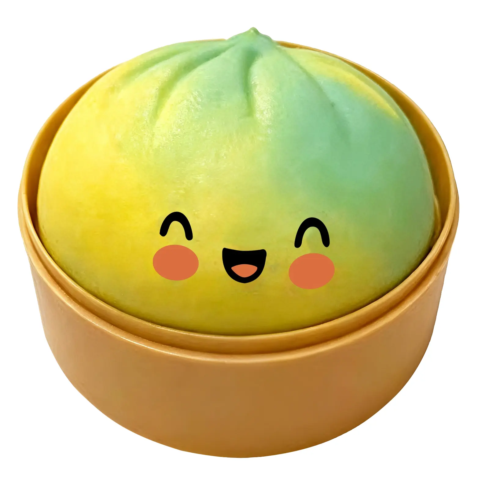 Viral TikTok Dowmoo Gradient Green Steamed Bun Squishy Toy Soft Non-Sticky Cute Fun Fidget Squeeze Toy Anxiety Relief Boredom Reliever Kawaii Sensory Desk Toy