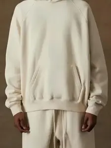 2022 Stylish Egg Shell Color Oversized Pullover HoodieWomen Men Streetwear Cozy Unisex Cropped FitSweatshirts Casual Soft Long Sleeve Outfit Menswear