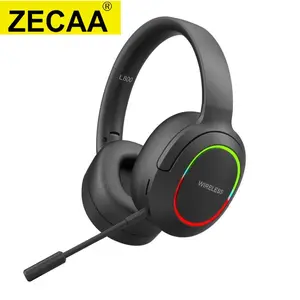 Bluetooth Headphone Video Game Led Headphone With Microphone Audio Charging headphones bluetooth audifonos bluetooth noisecancellingheadphones Headset Portable Space Electronic Black Earbud Water Proof bluetooth-compatible headset Wireless Foldable