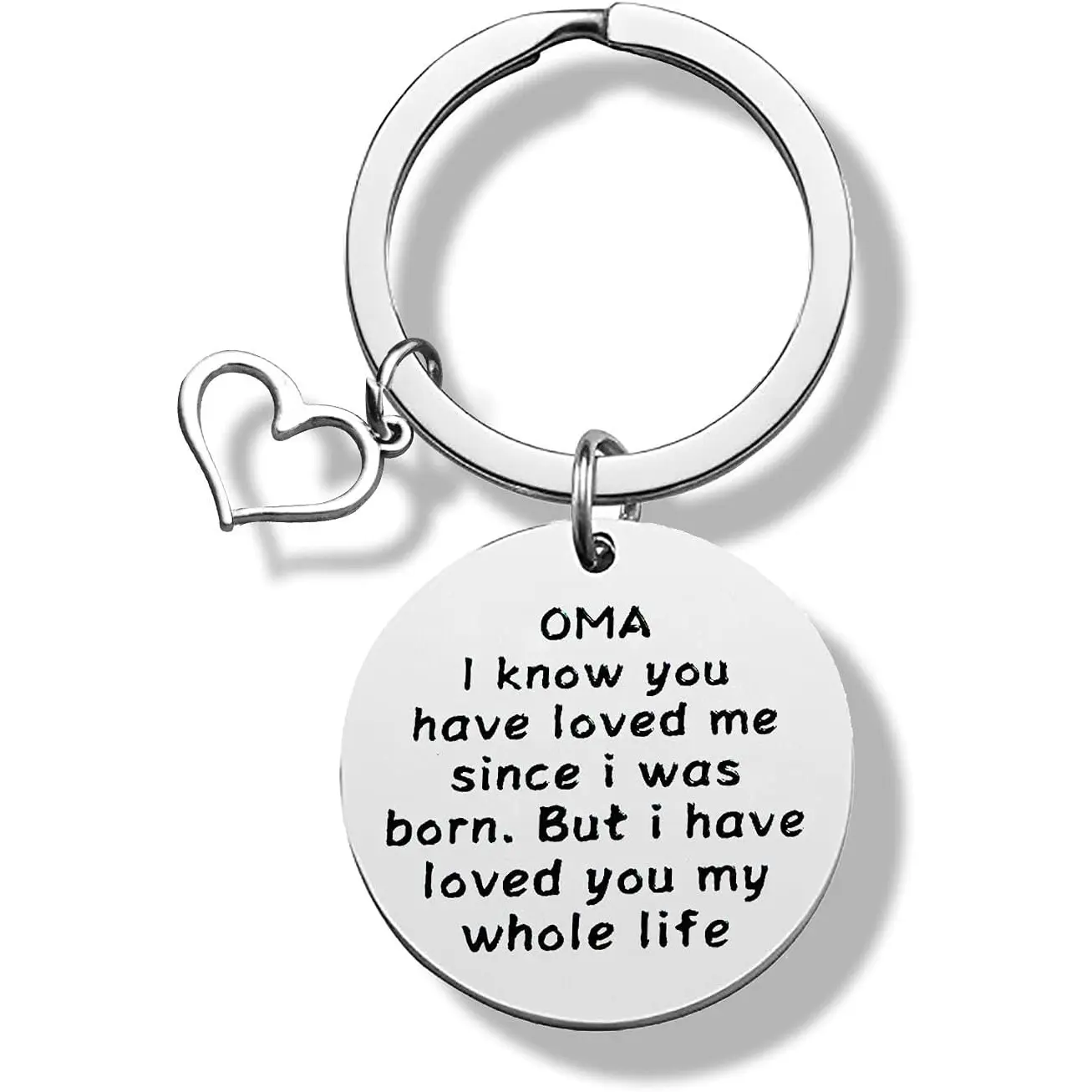 Grandma Keychain - Grandma Gifts from Granddaughter & Grandson - Oma Keychain & Mother's Day Gifts