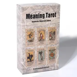 Meaning Tarot Card Game, 78pcs/box Tarot Card Game for All Ages, Party Card Game, Explore Mystical Insights with Friends and Family, Family Fun Game, Card Games for Teens, Tarot Card Deck, Party Game Cards, Tarot Card Set