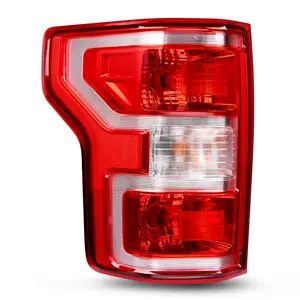 Nilight Driver Side Taillight Assembly for 2018 2019 2020 Ford F150 F-150 Pickup Truck Left Side Taillight Rear Lamp Replacement OE Style Red Housing with Bulbs and Harness