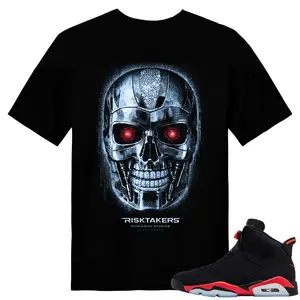 Unisex T-shirt To Match Sneakers Jordan 6 Reverse Infrared - Risktakers-Icy-Cyborg. 100% Cotton for Casual Wear. Comfortable Summer Unisex T-Shirt to match Jordan Sneaker. Streetwear Style. urban outfitters
