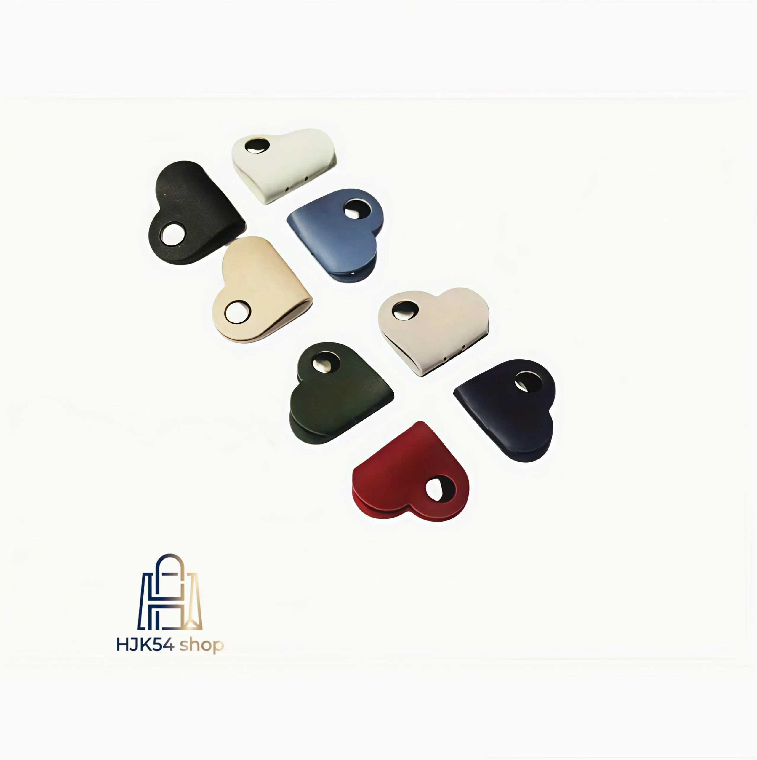 6PCS Cute Heart-Shaped Leather Cable Organizer Winders - Snap Button Portable Cord Keepers, Anti-Tangling USB/Earphone Wire Wraps, Compact Storage Clips for Travel & Office Cable Management, Fun Cute Desk Supplies Set, Office Supplies, Cord Management, Fu