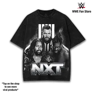 WWE NXT T-Shirt Featuring Carmelo Hayes, Trick Williams & Wes Lee – Showcasing Their Explosive In-Ring Careers, Championship Pursuits, Rivalries & Breakout Performances Defining the Future of NXT Dominance