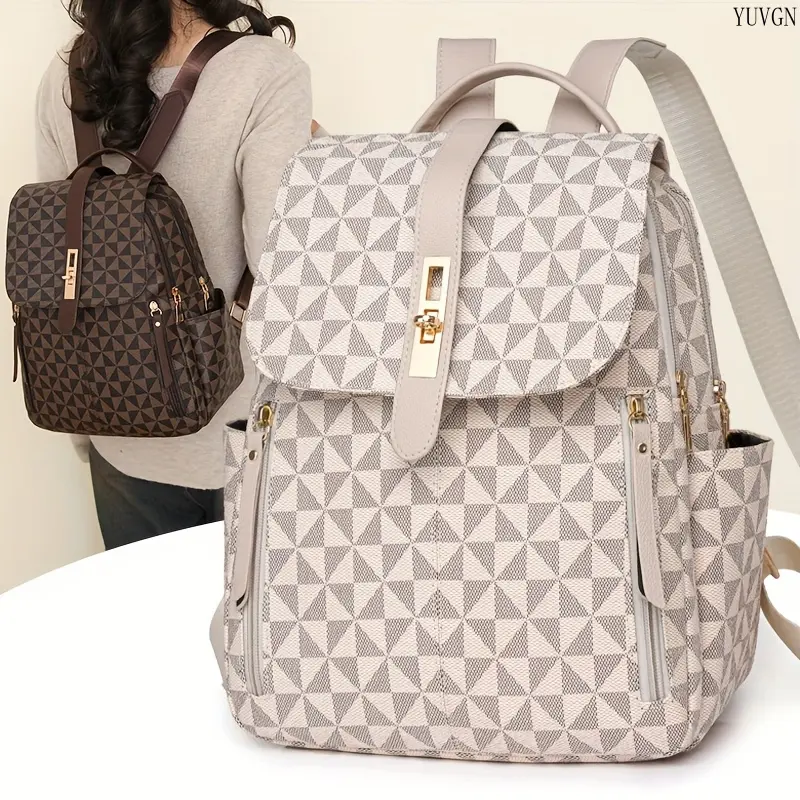 Casual Lightweight Backpacks for School, Minimalist Solid Color Daypack for Adults for Outdoor & Commute Use