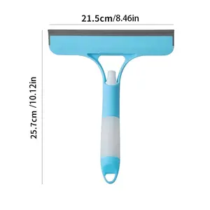 Handheld Blue Glass Wiper – No-Streaks Window Squeegee for Bathroom Shower Mirrors
