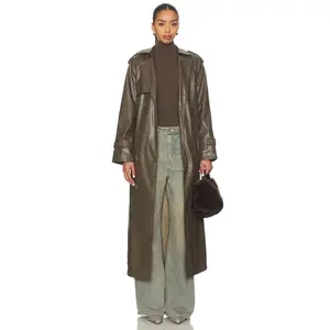 LIONESS x REVOLVE Penny Trench Coat in Olive