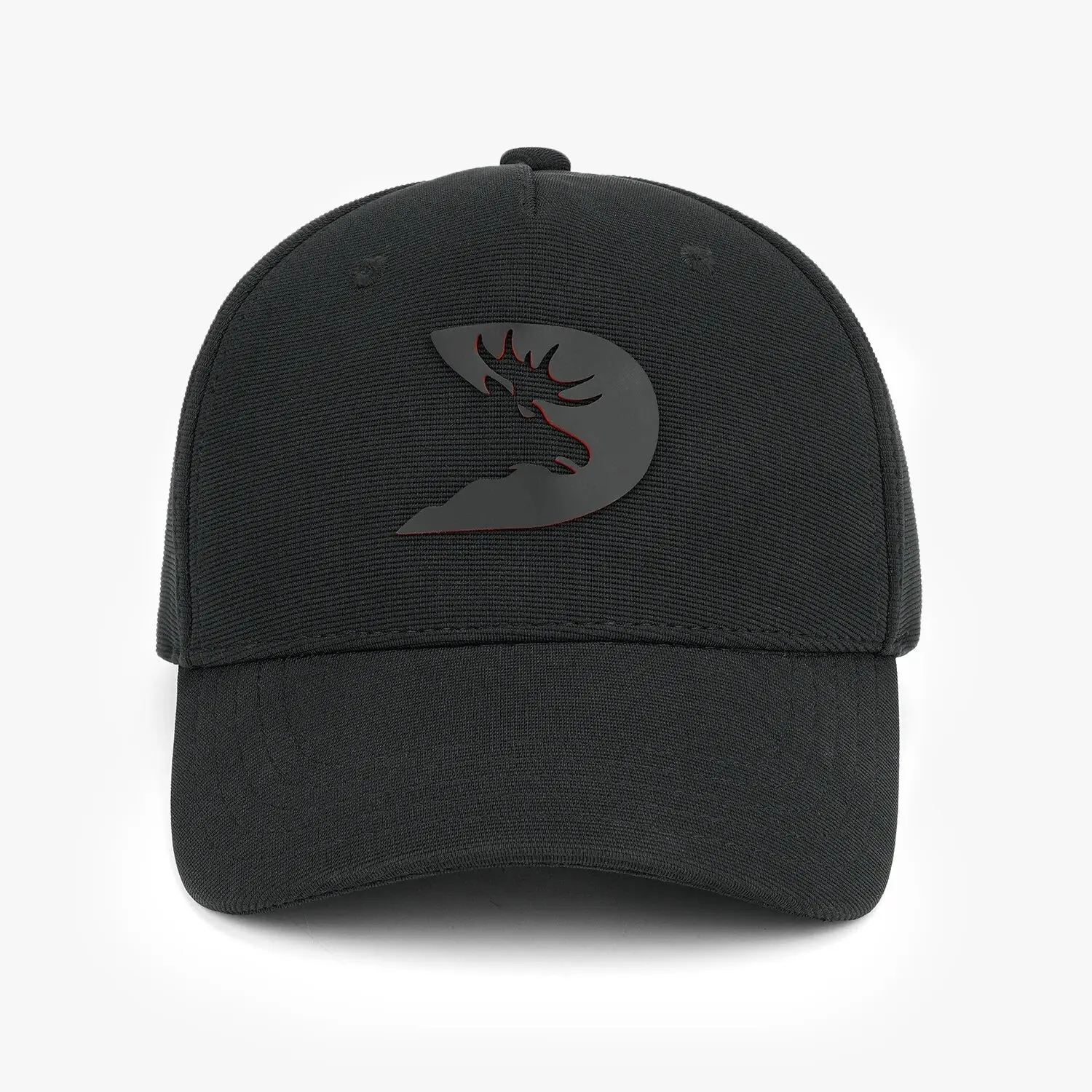 DMoose Trucker Hat, Adjustable-Strap, Black-Embroidered-Logo