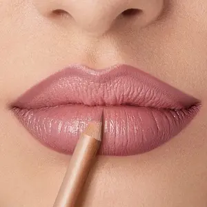 Matte Lip Liner Pencil Nude, Long-Lasting Waterproof, Smudge-Proof, Precise Outline, Smooth Creamy Formula