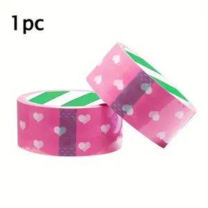 Packaging Tape, Gift Tape, Love Packaging Tape Printed Tape, Suitable for Gift Box Packaging, Express Delivery, Warehouse, Office and Other Packaging, Packing Tape