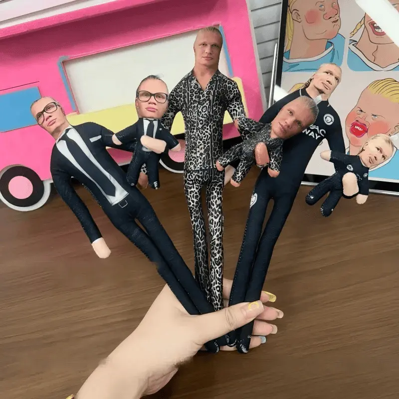 Combo 3pcs Abstract EHa@land Action Cosplay Figure Doll Flexible Joint Football Star Figurine Fans Collecting Gifts