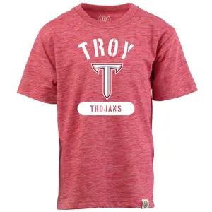 Troy University Trojans SS Cloudy Yarn Tee