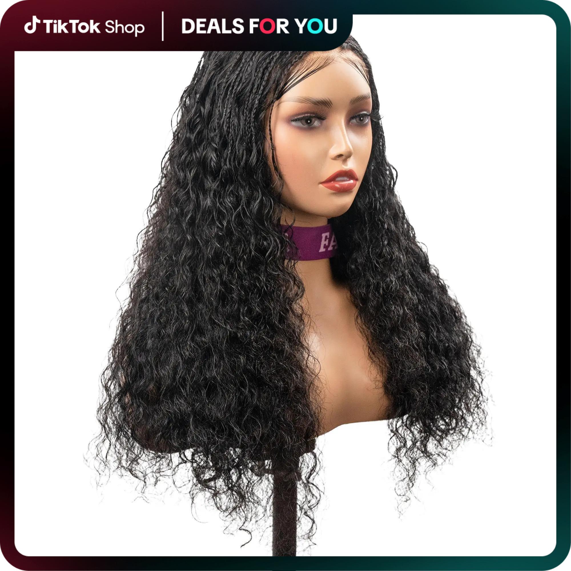 FABA 9x6 HD Goddess Braided Glueless Wig Human Hair Curly Water Wave/Natural Wave 9x6 real glueless Lace Closure Wig with Baby Hair dealsforyoudays