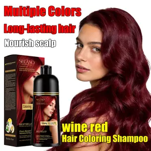3-in-1 Ready-to-Use Hair Dye Shampoo, Ginseng Herbal Formula, Natural Plant Coloring, Ammonia-Free, 24-Month Long-Lasting, Full Grey Coverage, Nourishing Scalp Haircare Product, Natural Semi-Permanent Color, Ready-To-Use Semi-Permanent Color