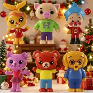 3.5 Inch Clown Magician Cake Micro Sculpture, 6 Creative Resin Figurines, Collectible Dolls for Enthusiasts, Unique Craftsmanship Decor