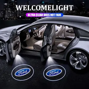 Car Door LED HD Welcome Courtesy Shadow Projector Lamp Logo Light For Ford Focus Mk2 Mk3 Fiesta Mondeo S-MAX Mustang Fusion Kuga ST Car Accessories
