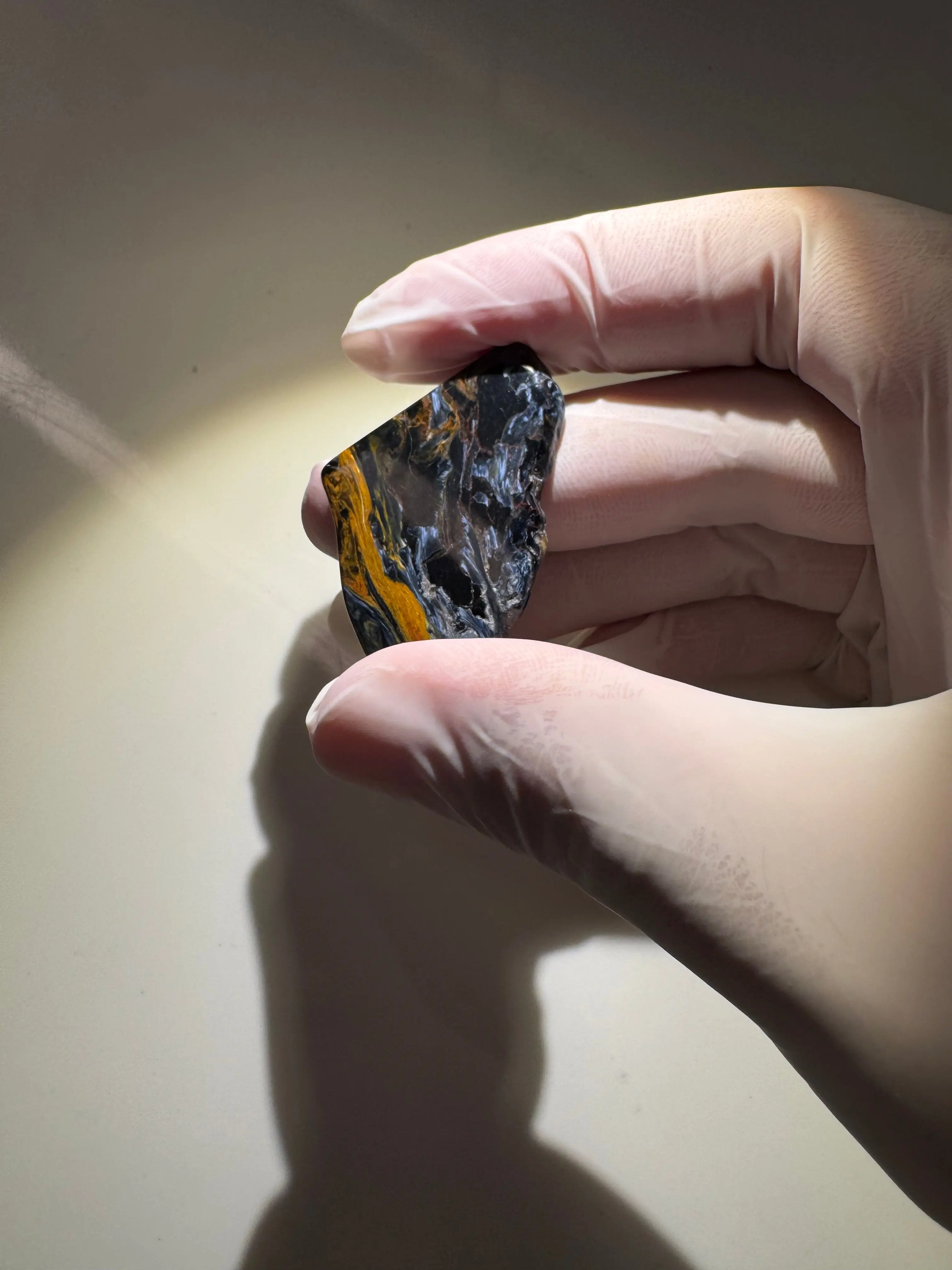Pietersite Tumble Stone 'Eclipse Shadow' - Gallery Grade, Namibia