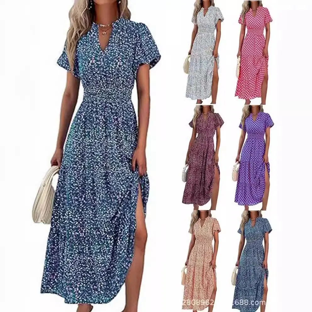 Women's Long Maxi Sweater Dresses Sexy Wrap Batwing V Neck Slit Open Back Holiday Dress with Belt