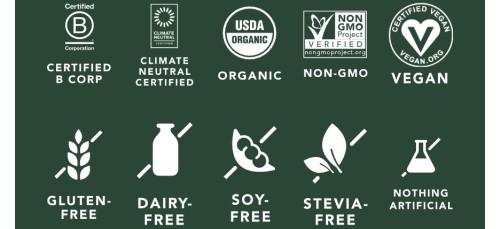 ALOHA Chocolate Mint Protein Bars - 12 Bars - Certified USDA Organic - 100% Plant-Based - 14g Of Protein - Only 3-5g of Real Sugar - Certified Vegan - Healthy Snack - No Sugar Alcohol Sweeteners