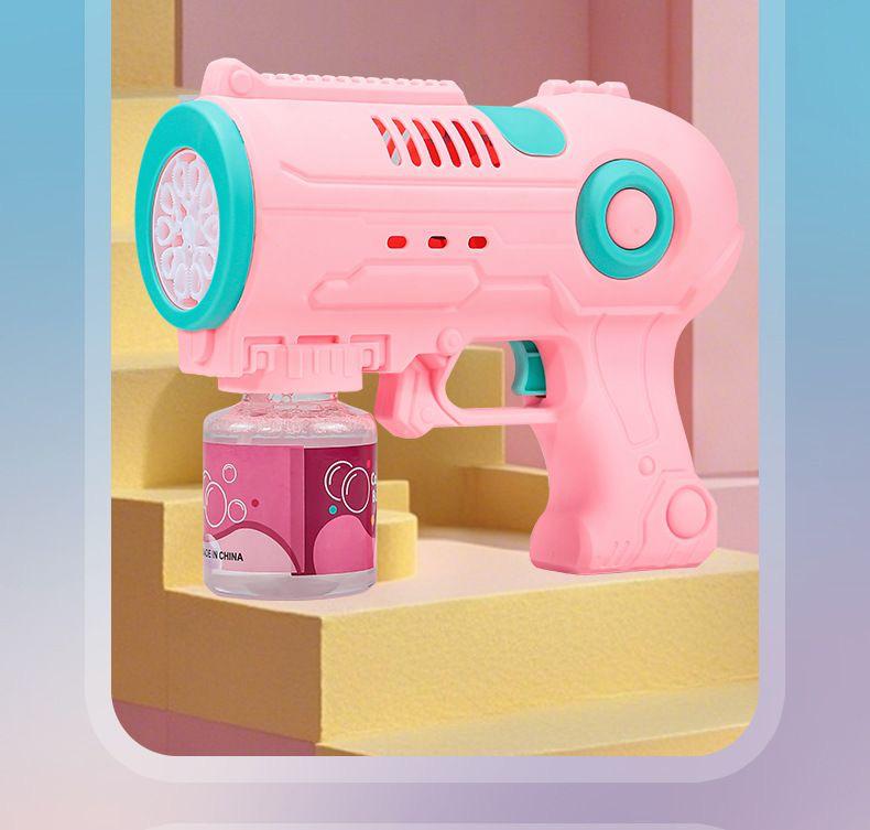 Space Bubble Gun Toy, Handheld Bubble Maker, Fun Outdoor Play Equipment for Kids, Durable Design for，Gift for boys and girls