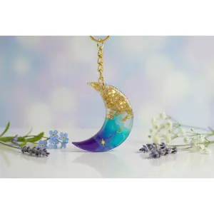 Mystic Waters Moon Keychain
